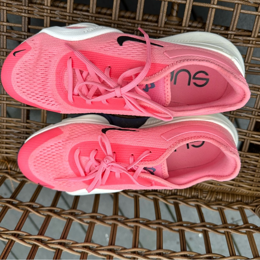 Nike Women’s Athletic Shoes Pink Coral with Black Swoosh - Picture 2 of 5